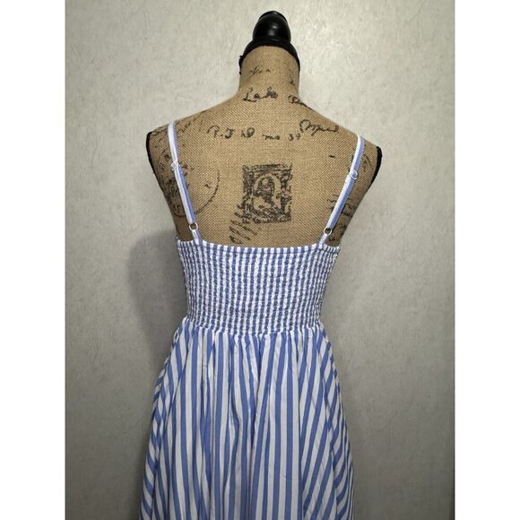 OLD NAVY Tropical Floral Botanical Striped Maxi/Mini Dress Lot 2 SMALL Beach - Picture 9 of 16